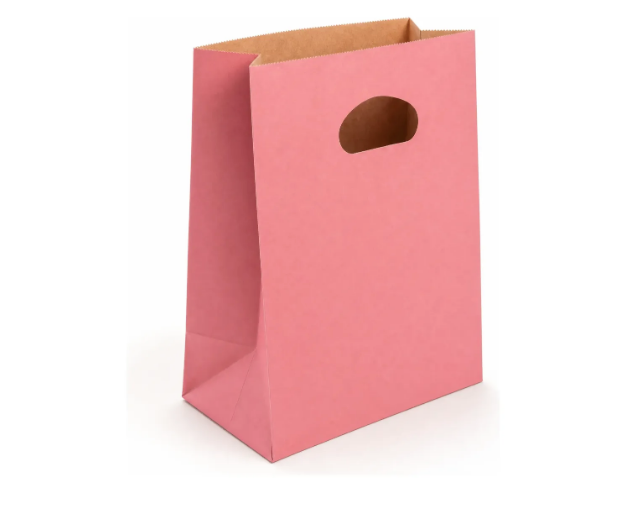 300 Sacola Kraft Boca De Palhaço M22 Rosa 21x11,5x22