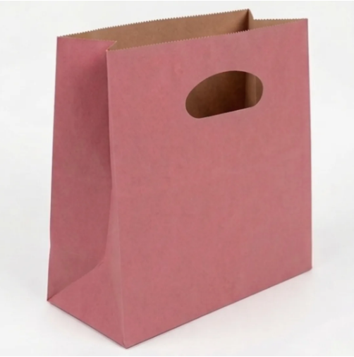 25 Sacola Kraft Boca De Palhaço M22 Rosa 21x11,5x22