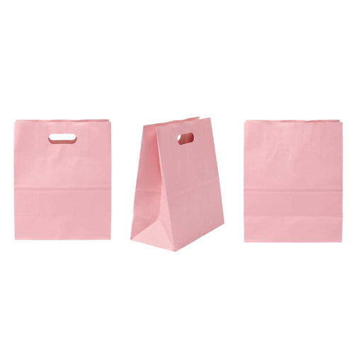 25 Sacolas Kraft Alça Vazada Gg (30x20x31) Ro- Pudim E Bolo