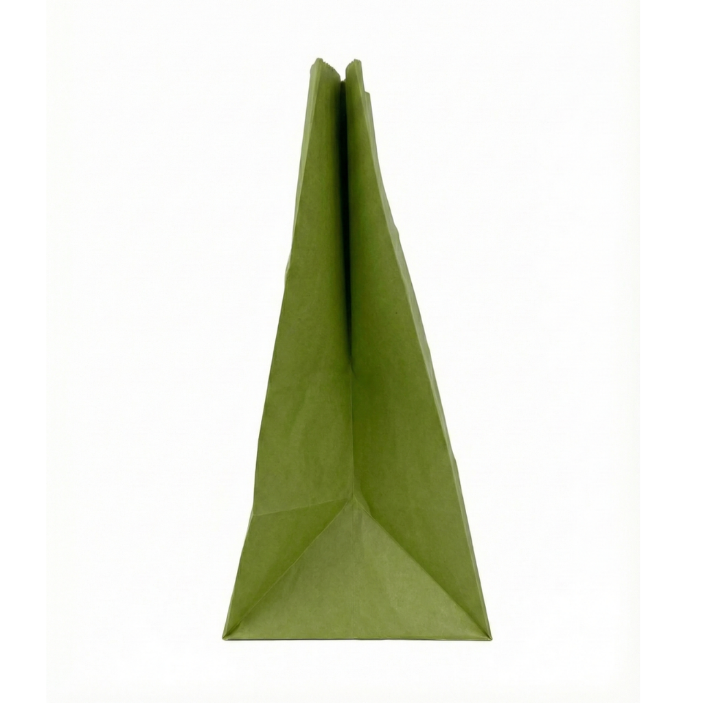 Sacola Kraft Verde Premium Sustentável 26x14,5x24 – 100 unidades